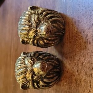 Vintage Lyon brass Salt n pepper Shakers